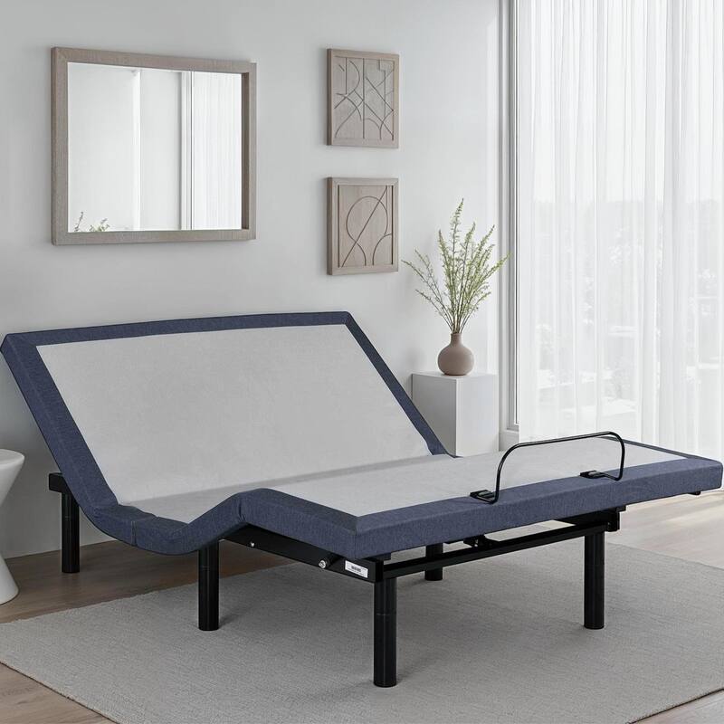 Queen Adjustable Bed Base with Massage and Position Adjustments
