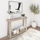 preview thumbnail 21 of 28, Plank and Beam Classic Console Table with Shelf - 46" Seashell