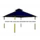 14 ft. sq. ACACIA Gazebo Roof Framing and Mounting Kit - 14X14 - Purple Haze