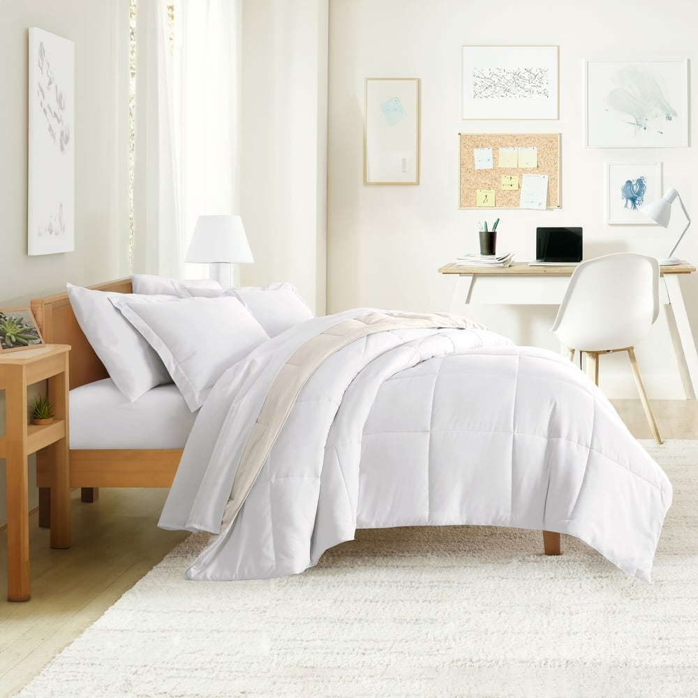 Simply Essential Dorm In A Bag Comforter, Sheet Set and Mattress Pad