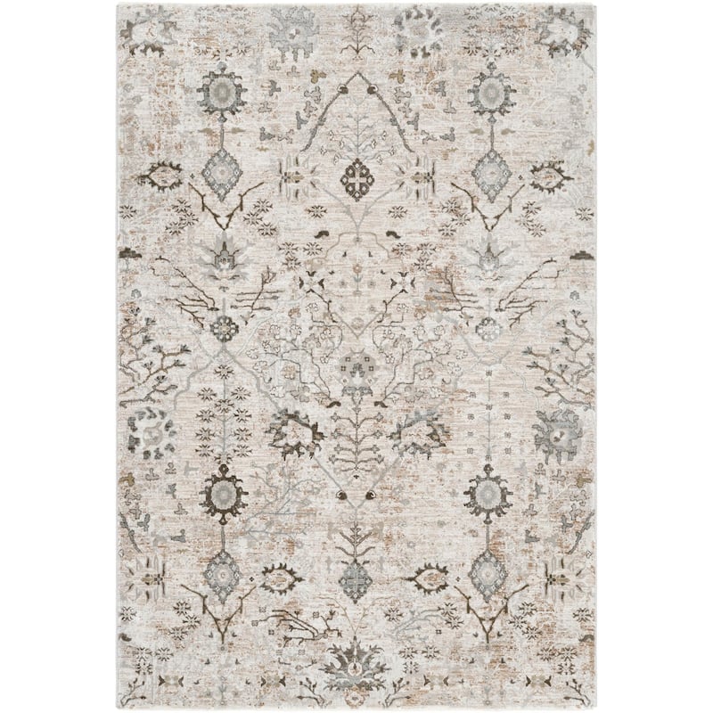 Brain Transitional Floral Area Rug