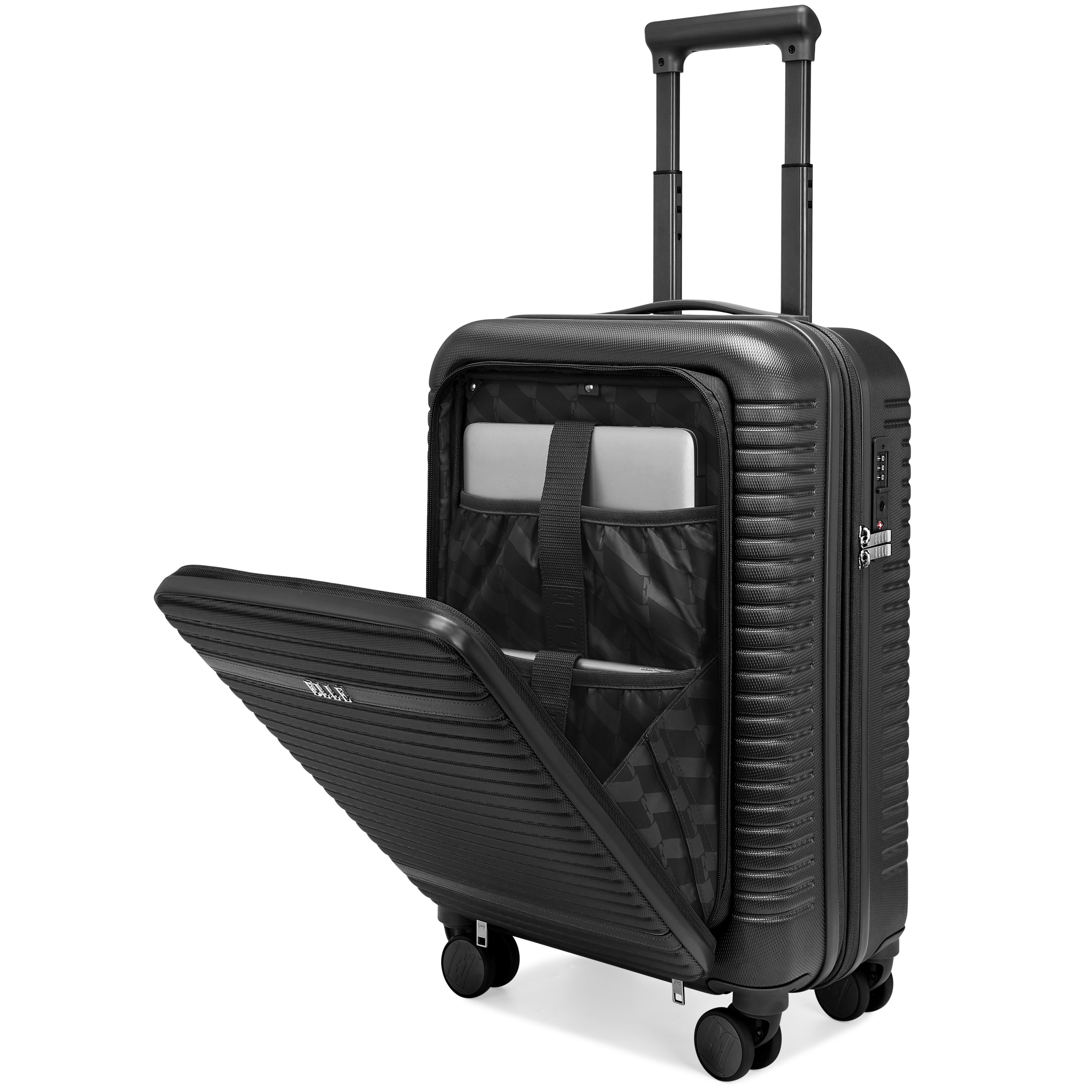 Elleです。 ELLE Escape Expandable Carry-on Suitcase with Front Laptop Pocket