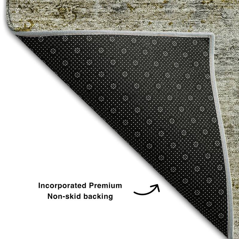 Premium Washable Super Soft Distressed Traditional Mayfield Rug