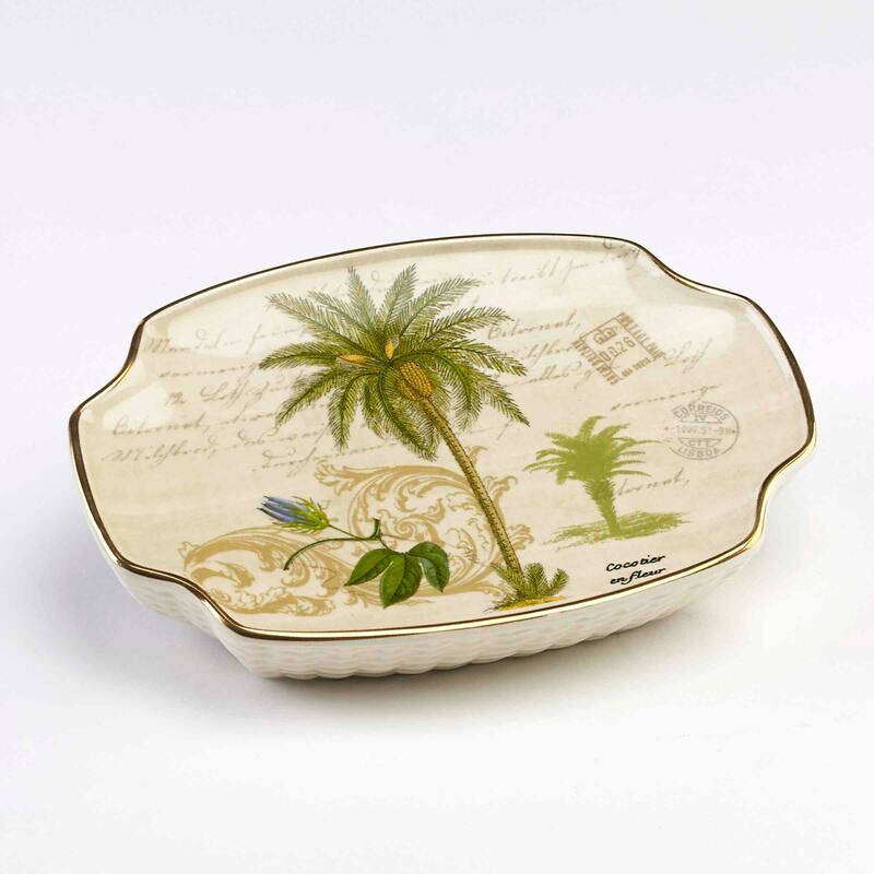Avanti Linens Colony Palm Soap Dish - Ivory - Soap Dish