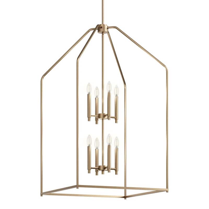 Kichler 52724 Madden 8 Light 25" Wide Taper Candle Pendant - Champagne Bronze