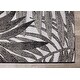 Josiah Grey Black Fronds Flatweave Rug - Overstock - 31319361