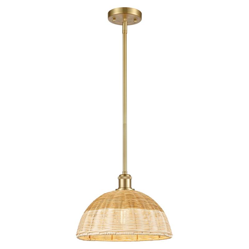 Innovations Lighting Endless Possibilities Ballston - Bristol Natural II - 1 Light 12" Stem Hung Mini Pendant - Satin Gold