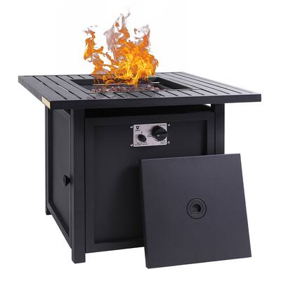 30 inch 50,000 BTU Gas Fire Pit Table Outdoor Propane