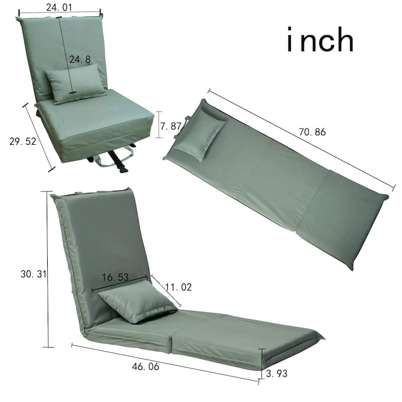 Foldable Floor Gaming Chair Sofa Chair Adjustable Recliner