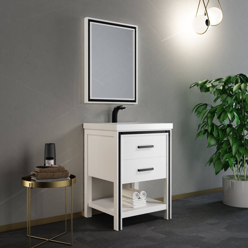 Thornton 24" Single Bathroom Vanity Set - White
