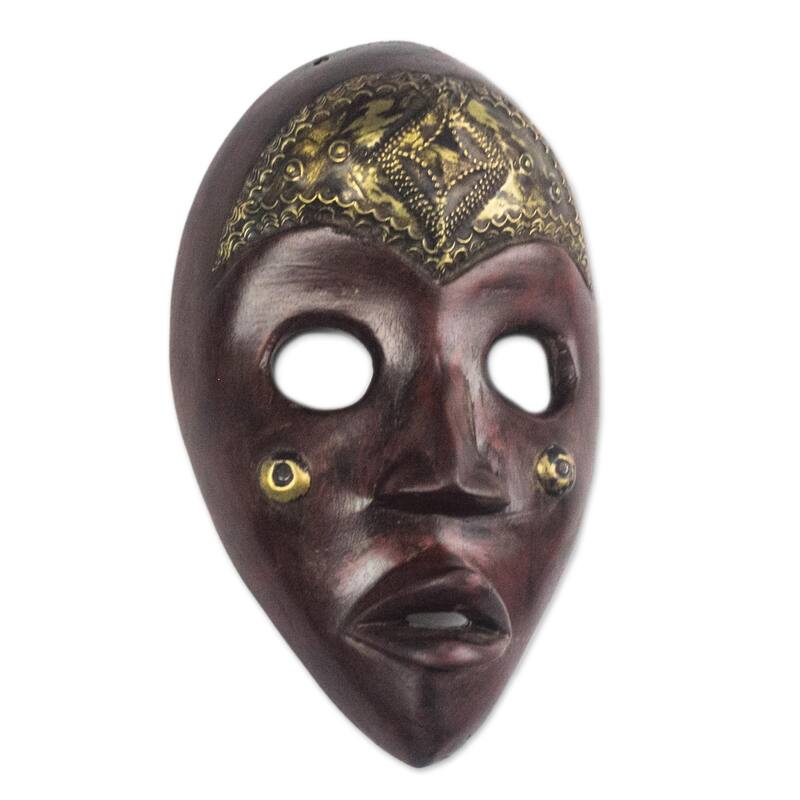 Novica Handmade Male Dan African Wood Mask