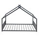 preview thumbnail 5 of 5, Full Size Metal House Bed, Black