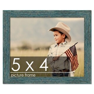5x4 Distressed/Aged Complete Wood Picture Frame with UV Acrylic, Foam ...
