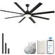 preview thumbnail 27 of 77, Sofucor Modern Smart Ceiling Fan – 52"/66"/72"/ 84", App & Voice and Remote Control 72 Inch Diameter - Black