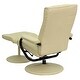 preview thumbnail 17 of 58, Contemporary Faux Leather Multi-position Recliner and Ottoman