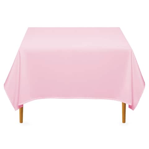 70 x 70" Square Premium Tablecloth - Pink by Lann's Linens