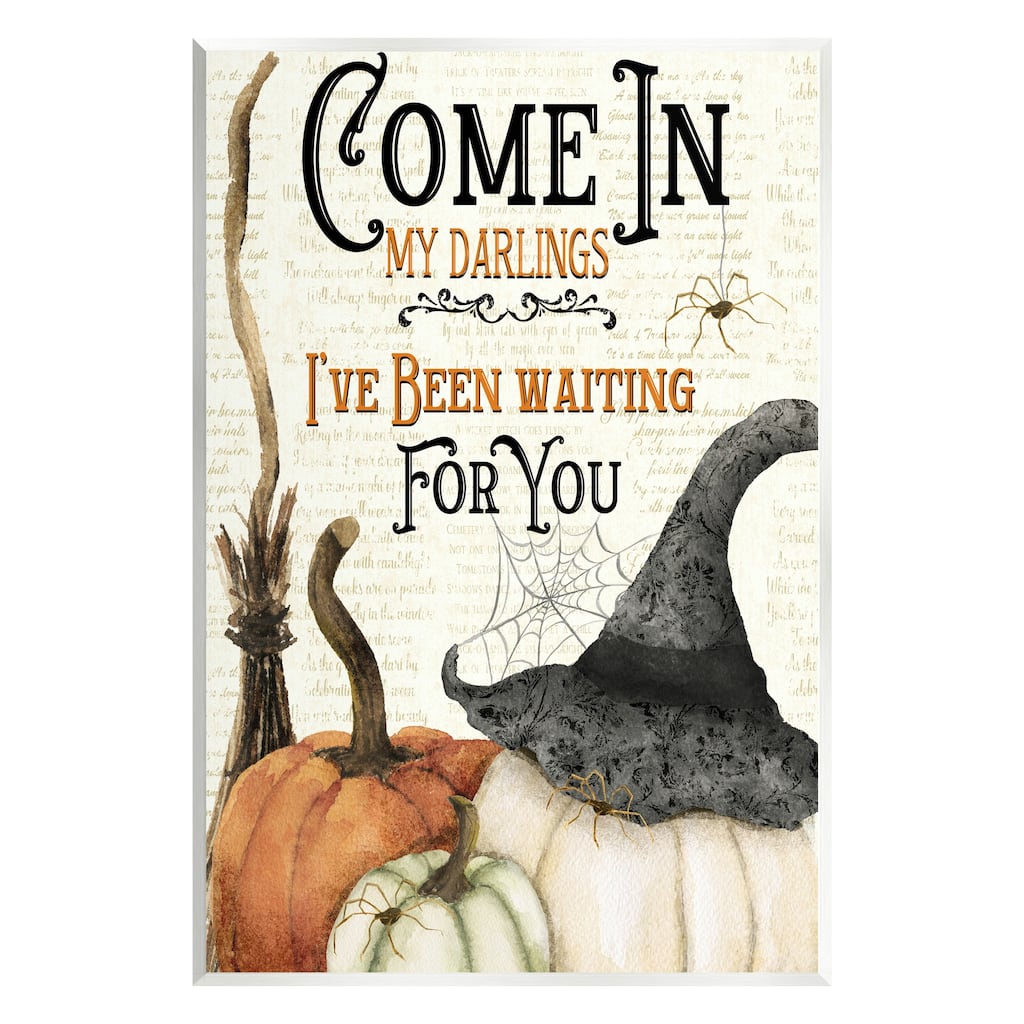 Stupell Come In Spooky Halloween Wall Plaque Art Design by Deane Beesley