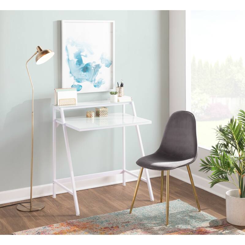 Silver Orchid Stone Gold Dining Chair - Set of 2