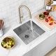 preview thumbnail 22 of 21, Undermount 19" Single-Bowl Stainless Steel Kitchen Sink S-308XG - 19" x 18" x 10"