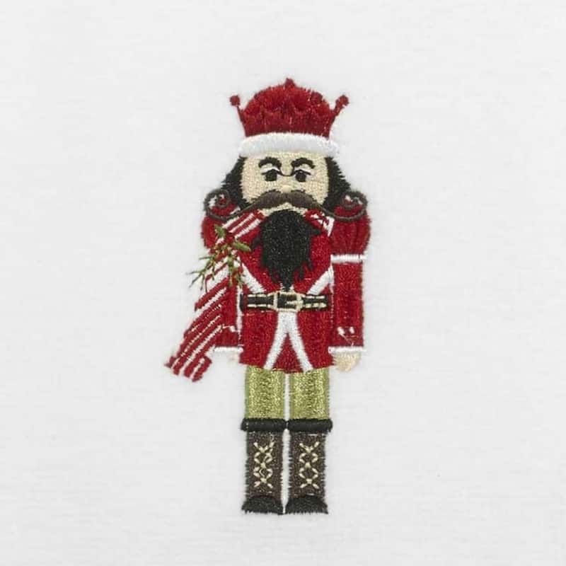 Avanti Peppermint Nutcracker 2-Pack Fingertip Towel