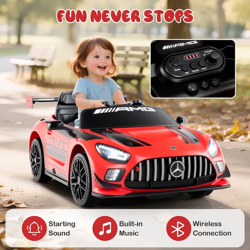 Costway Ride on Car Licensed Mercedes-AMG GT3 Kids Car with Remote - See Details
