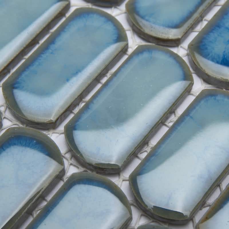 Merola Tile Hudson Capsule Marine 12-1/4" x 13-1/8" Porcelain Mosaic Floor and Wall Tile