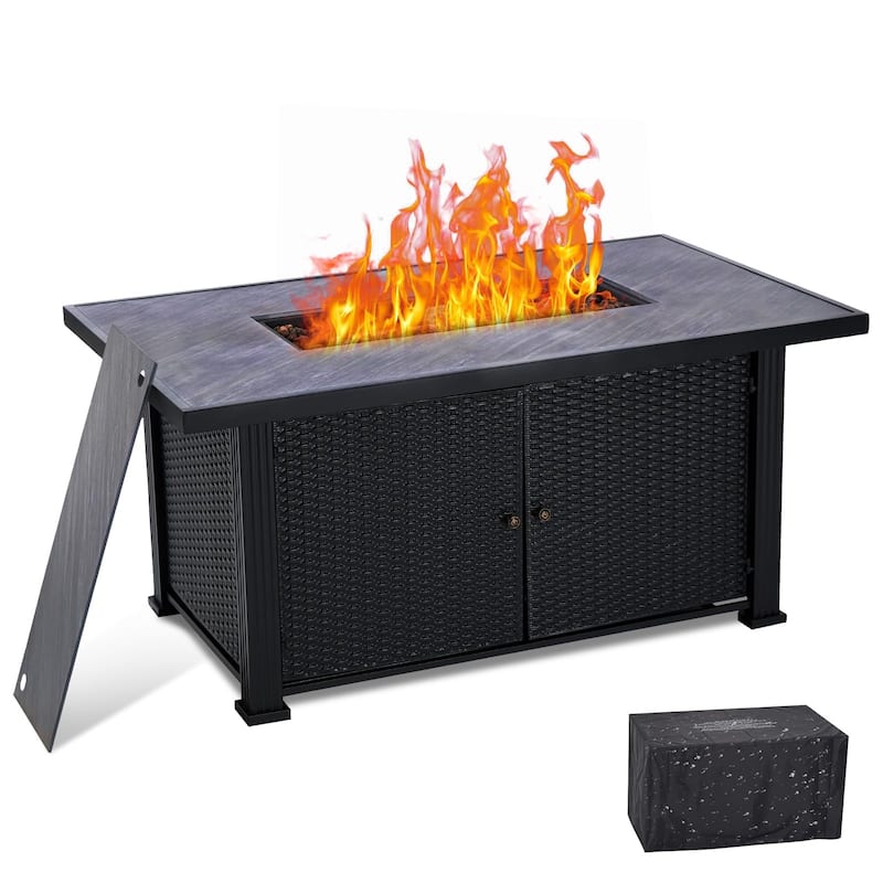 Propane Fire Pit Table 52 x31 Inch - 52"