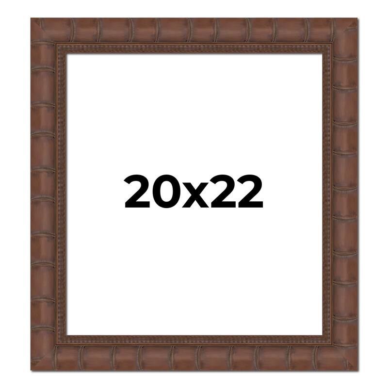 20x22 Frame Pewter Solid Wood Picture Frame Width 1.625 Inches | Interior Frame Depth 0.6875 Inches
