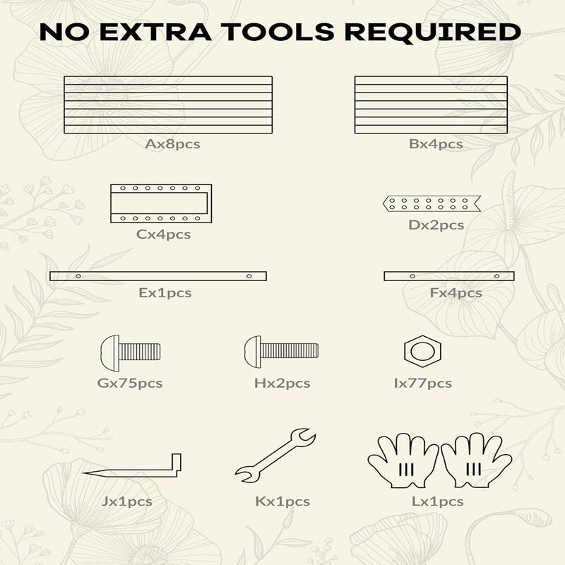 8x4x2FT Raised Garden Bed for Outdoor Gardening - Deep Root Metal Planter Green