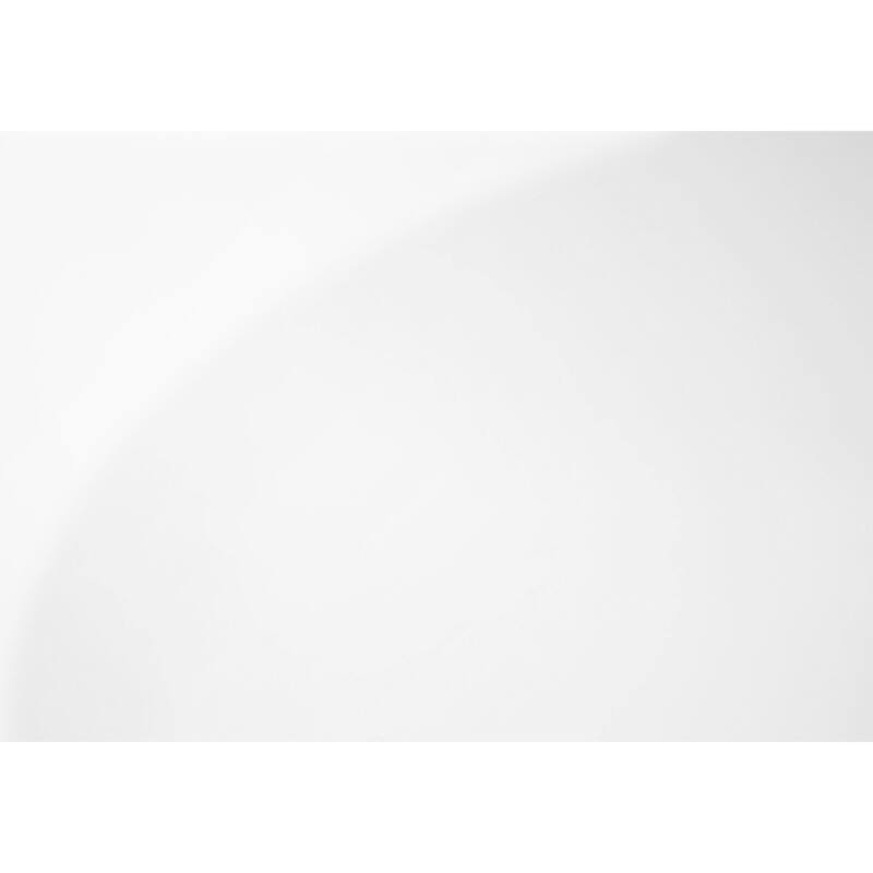 60-Inch Modern Media Console, White Gloss Finish, Clear Tempered Glass Shelves, for Flat Screen TVs