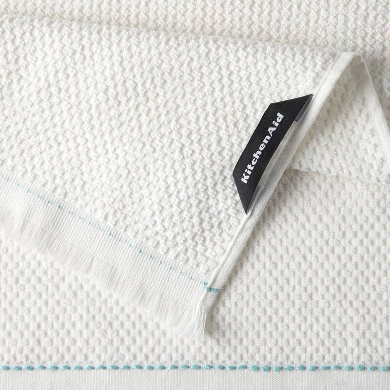 KITCHENAID Gourmet Series Gridlines Kitchen Towels 3-Pack Set, 100% Cotton Absorbent - 18"x28"