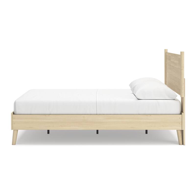 Signature Design by Ashley Cabinella Beige Platform Panel Bed
