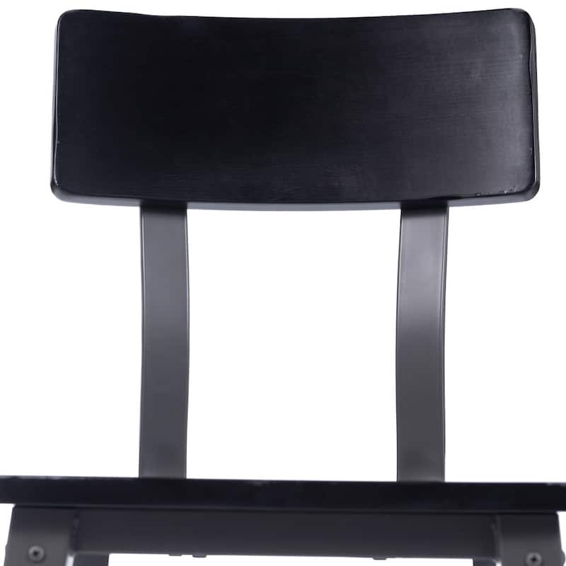 2 Pack Commercial Grade Rustic Antique Industrial Style Wood Dining Chair
