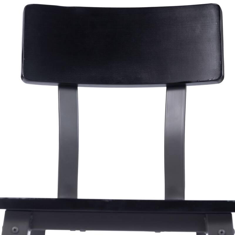 4 Pack Commercial Grade Rustic Antique Industrial Style Wood Dining Chair