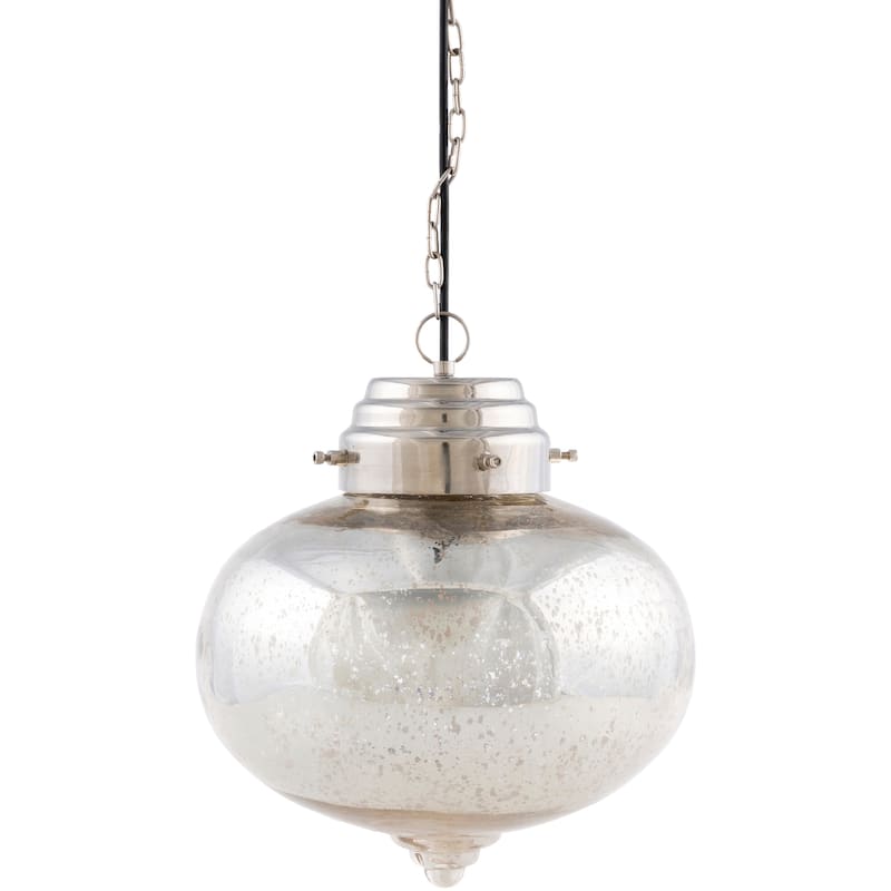Artistic Weavers Tusten Bohemian Mercury Glass 1-light Pendant - Silver
