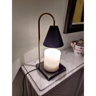 Festive Candle Warmer with Dimmer and Timer - Black