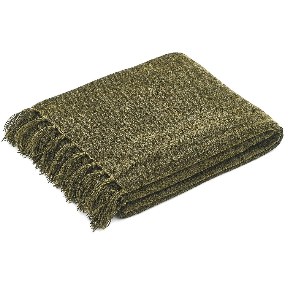 Americanflat Chenille Throw Blanket - Breathable Polyester with Decorative  Fringe - Wrinkle and Fade Resistant - 50 x 60 - Bed Bath & Beyond -  35737978
