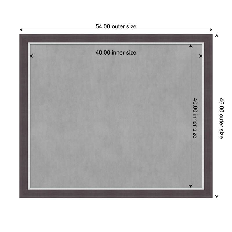 Amanti Art Ellie Brown Silver Framed - 54 x 46 in - Ellie Brown Silver