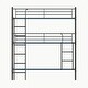 preview thumbnail 19 of 18, Multifunctional Triple Bunk Bed,Bedroom Dormitory Twin Size Black Metal Triple Bunk Bed Can Be Disassembled Into Three Beds