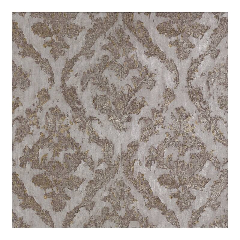 Brewster Lyra Bronze Damask Wallpaper - 21 x 396 x 0.025