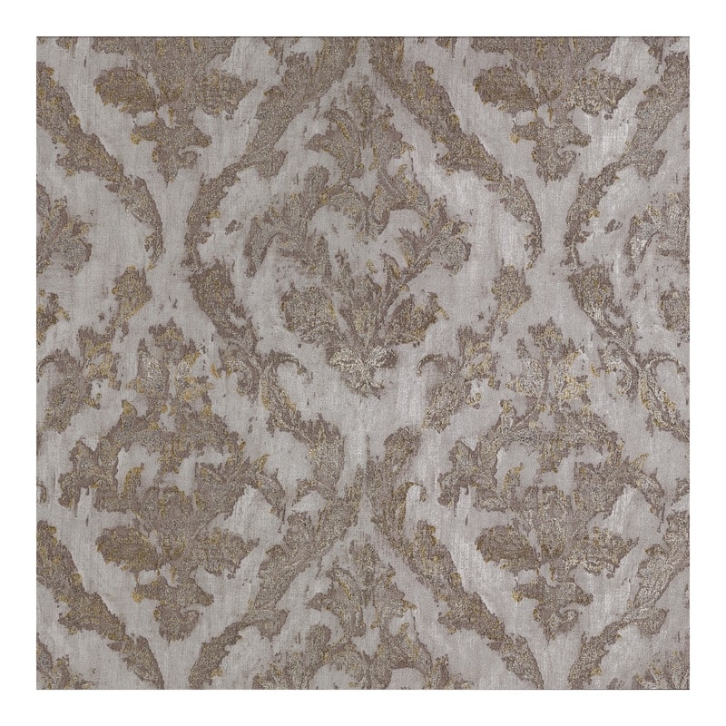 Brewster Lyra Bronze Damask Wallpaper - 21 x 396 x 0.025