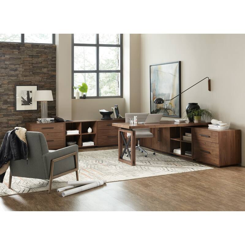 Hooker Furniture Elon 32" Wide Craftsman 4 Cubby Bunching Short