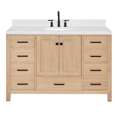 Ariel A054SCQOVO Cambridge 54" Free Standing Single Basin Vanity Set