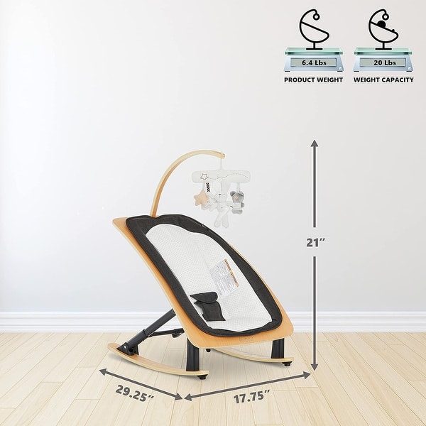 Evolur Tory 2-in-1 Rocker & Chair