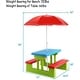 preview thumbnail 7 of 8, Costway 4 Seat Kids Picnic Table w/Umbrella Garden Yard Folding