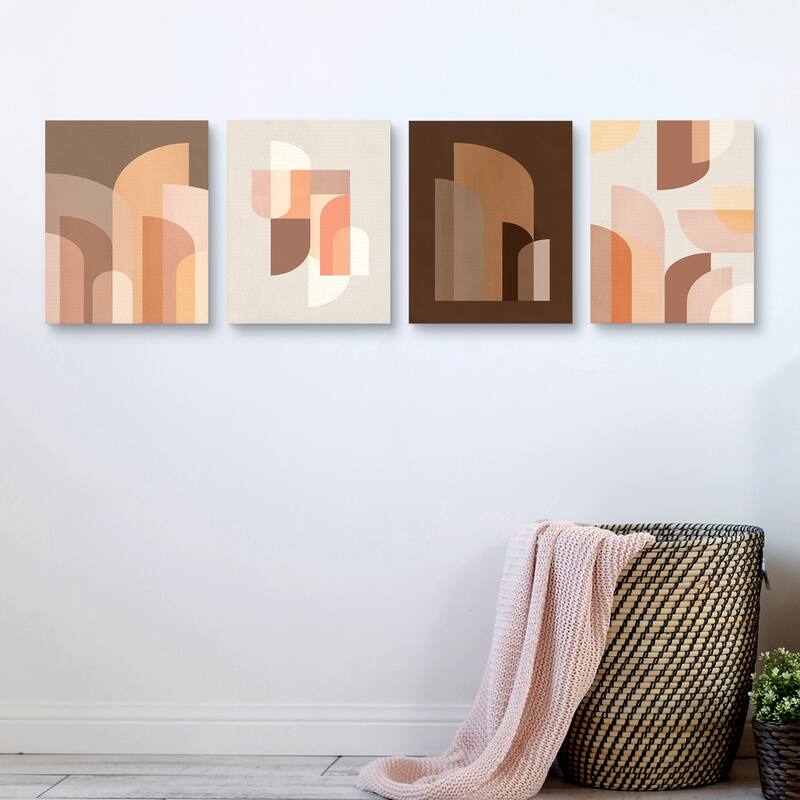 Retro Graphic 2, 3, 4 & 5 by Sisi and Seb Canvas Art Prints