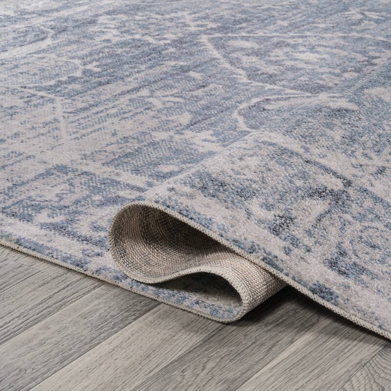 JONATHAN Y Shaemus Global Medallion Low-Pile Machine-Washable Area Rug