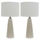 preview thumbnail 23 of 27, Jameson Textured Ceramic Table Lamps (Set of 2)
