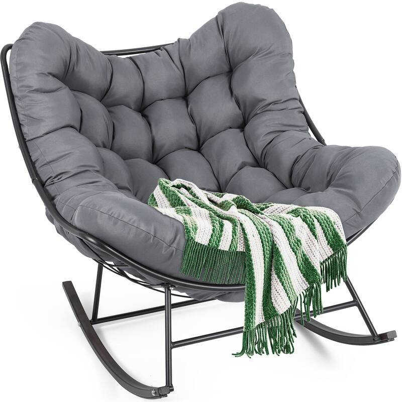 Moasis Outdoor Rocking Chair with Cushion