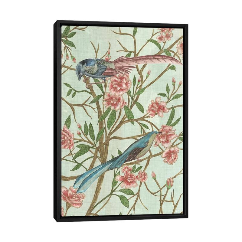iCanvas "Delicate Chinoiserie IV" by Melissa Wang Framed Canvas Print - Black - 40x26